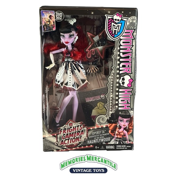 NEW NIB MIB Monster High Frights Camera Action Operetta Hauntlywood Mattel Doll - Picture 1 of 5
